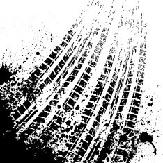 Tire track background N9
