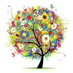 Floral tree beautiful N4
