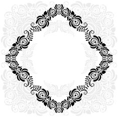 Black And White Vintage Frame N4