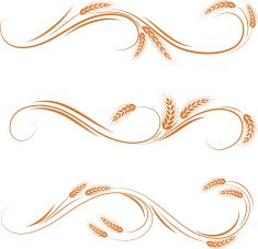 Wheat ornament N8
