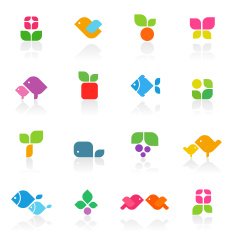 Colorful nature Elements for design