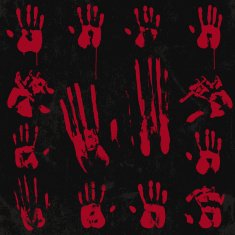 Bloody Hand Print Element Set 02