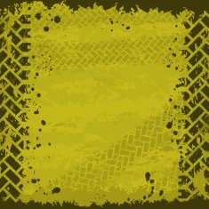 Yellow tire track background N10