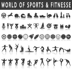 Fitness and sports Icons N2