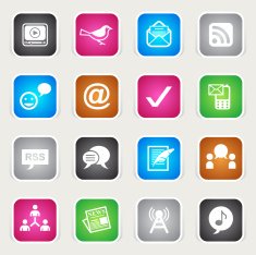 Multicolor Icons - Blogging