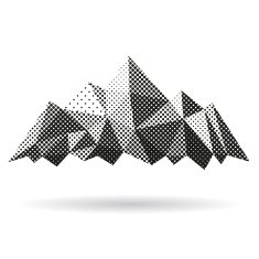 Mountain abstract isolated on a white background vector illustration N4