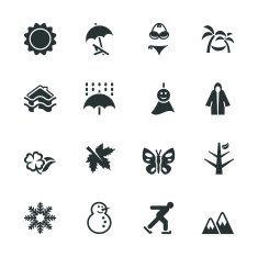 All Season Silhouette Icons N3