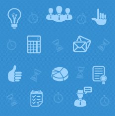 Vector Business background blue Seamless pattern