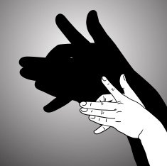 Shadow Puppet Wolf free image download