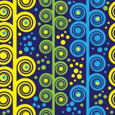 multicolor floral ornament seamless pattern N4