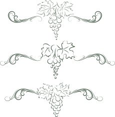 Grape ornaments N4