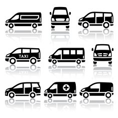 Set of transport icons - Van