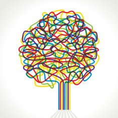 abstract draw tree