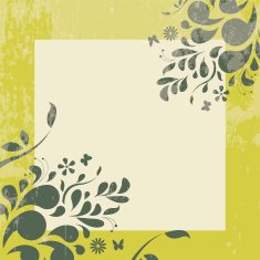 floral frame N289
