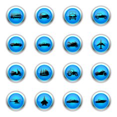 Blue Icons - Transportation N2