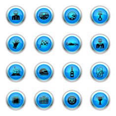 Blue Icons - Formula One Racing