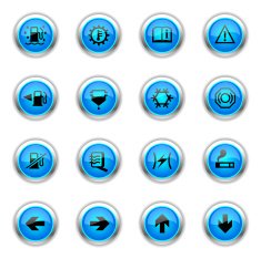 Blue Icons - Car Control Indicators N6