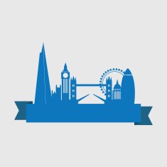 London city skyline with banner N4