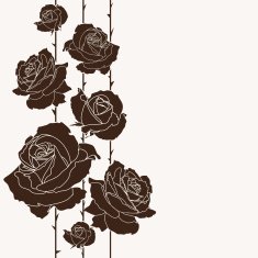 bouquet of roses seamless background floral design N2