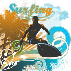 Surfing - illustration N2