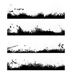 Four black frames blot