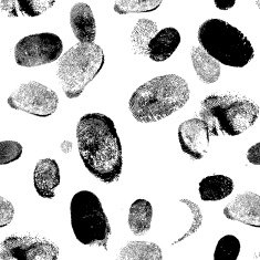 Seamless pattern witn finger print Vector N3