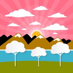 Paper Vector Nature Background Illustration