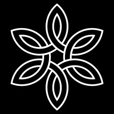 6-point Celtic knot vector illustration for your design N4