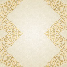 Vector ornate border in Victorian style N11
