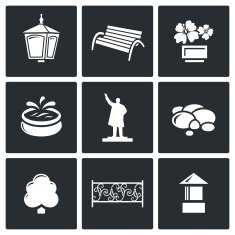 Landscaping icons Vector Illustration N2