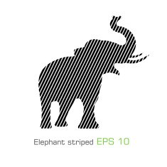 The striped elephant - illustration N2