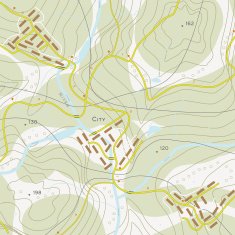 Topographic map
