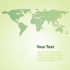Abstract World Map Background Template N3