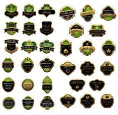 Vintage label templates for food and beverage