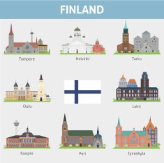 Finland Symbols of cities N2