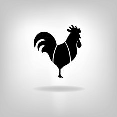 The black stylized cocks N4