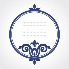 Vintage ornate frame with place for your text N6