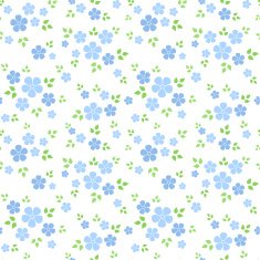 Seamless pattern with small blue flowers Vector illustration