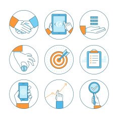 Vector business concepts and icons N2