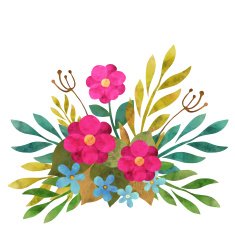 Hand drawn bouquet