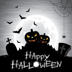 Vector illustration on a Halloween theme N2