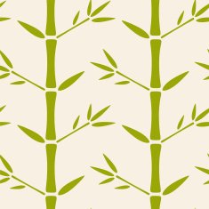 Seamless pattern with bamboo trees N18