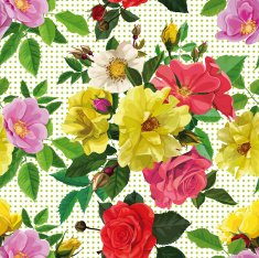 seamless pattern bouquet of flowers N2