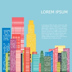 Abstract Skyline City Vector N10