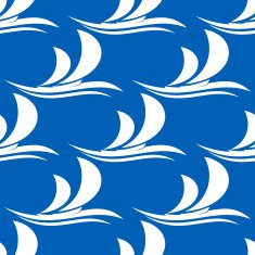 Yacht sailing on a wave seamless pattern N2