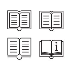 Outline book icons N2