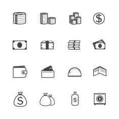 Money icons N35