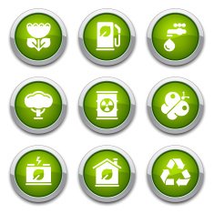 Green ecology buttons N4
