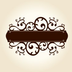 vintage retro floral frame decor