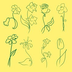 flowers Design Set N4